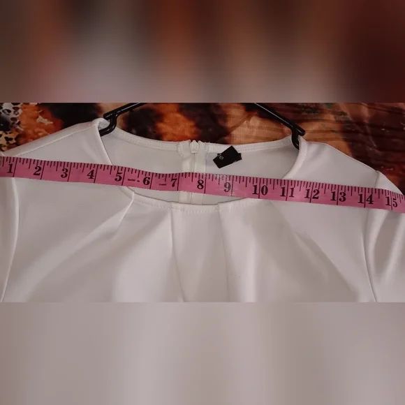 Vfshow Vfemage Women's 2 piece, tie waisted dress, Black and White, XS - Picture 4 of 9